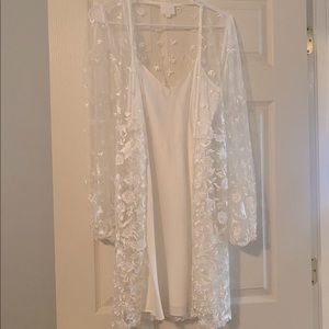 Bridal robe only, no slip